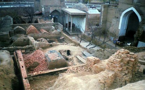 Samarcande Chah-e-Zindeh Nécropole Restauration Patrimoine Dommages Ouzbékistan