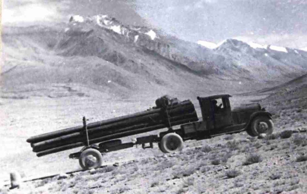 Pamir Highway Autoroute M41 Khorog Douchanbé Stalinabad Travaux 1940