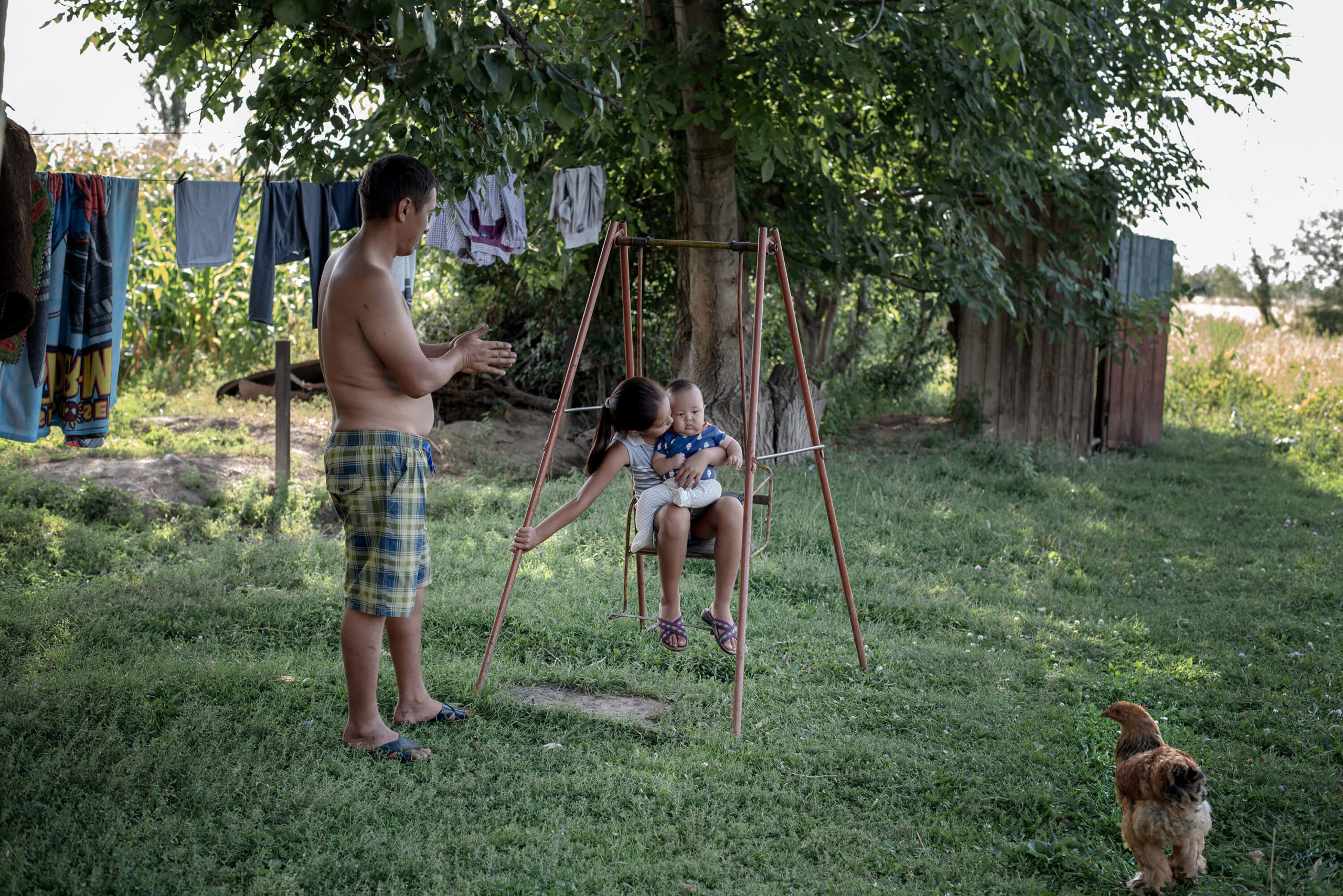 Kirghizstan Jardin Famille