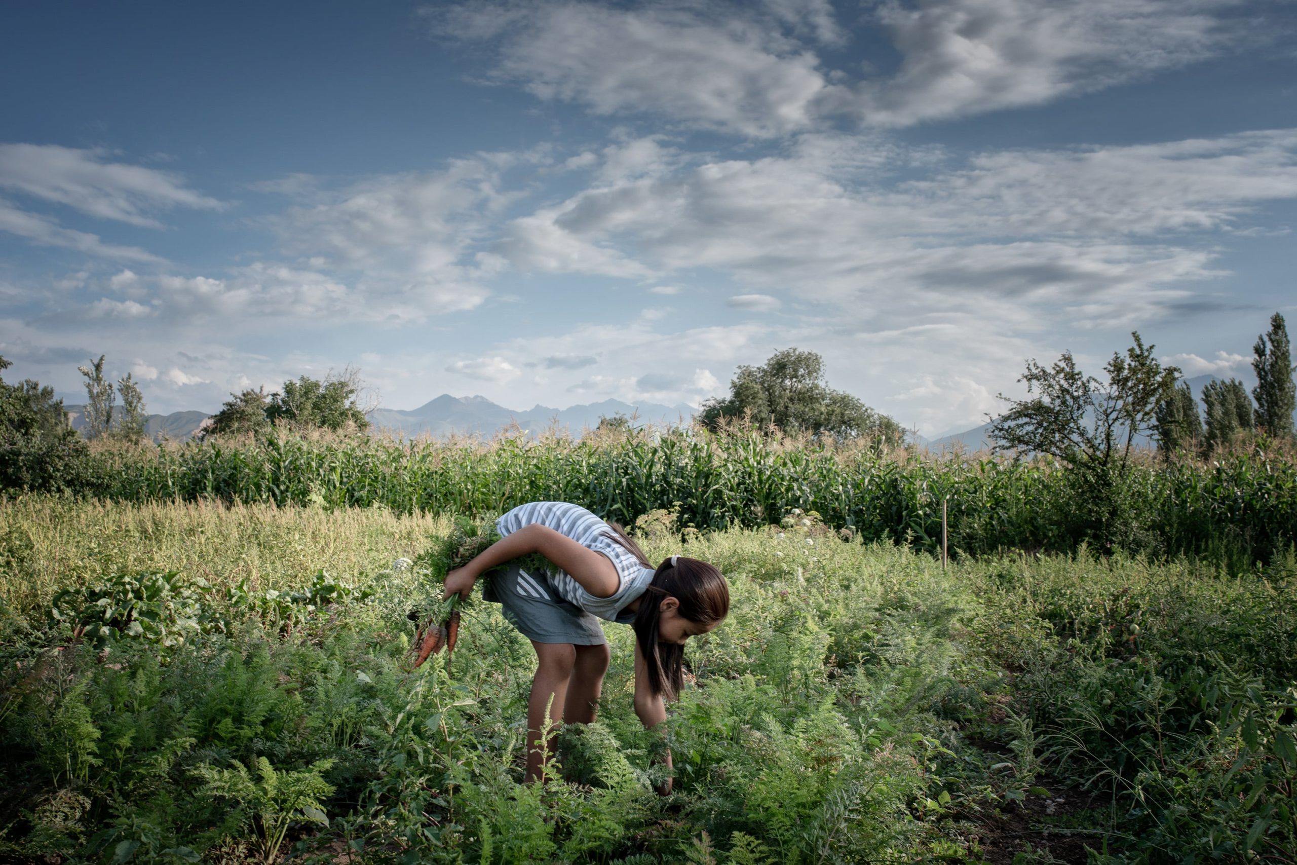 Photo du jour Kirghizstan Irina Unruh Famille Village