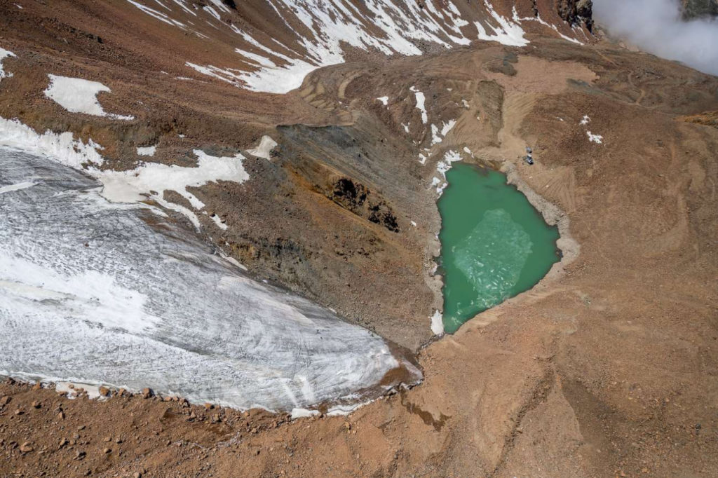 Kazakhstan Environnement Lac Bartogaï Glacier Moraine