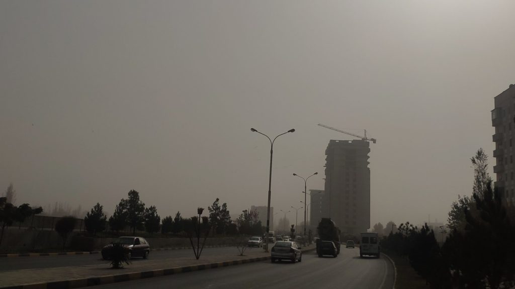 Tadjikistan Douchanbé Environnement Tempête de poussière