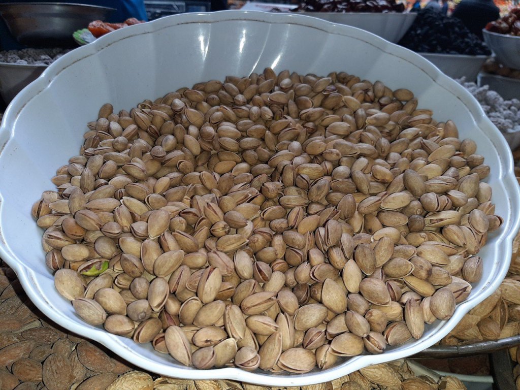 Tadjikistan Marché Pistaches