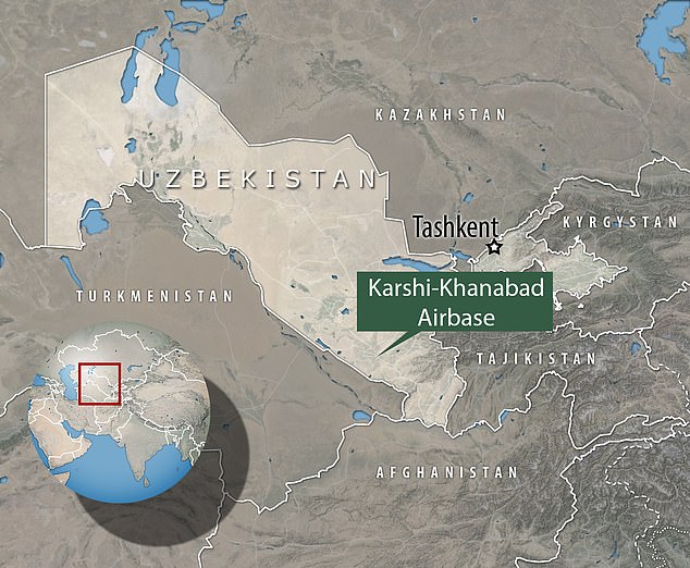 Base Militaire Karchi Khanabad Carte Ouzbékistan