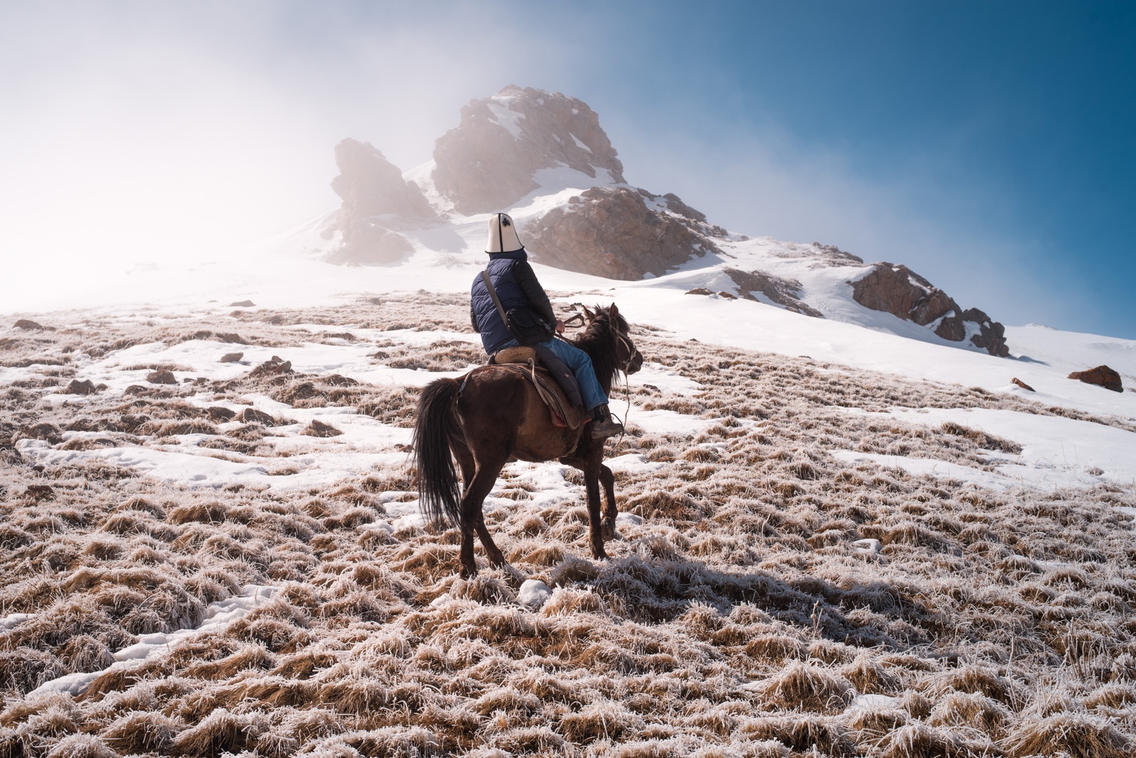 Photo du jour Kirghizstan Village Cheval Nomade