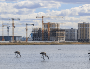 Lac Taldykov Nur-Sultan Kazakhstan Environnement Travaux