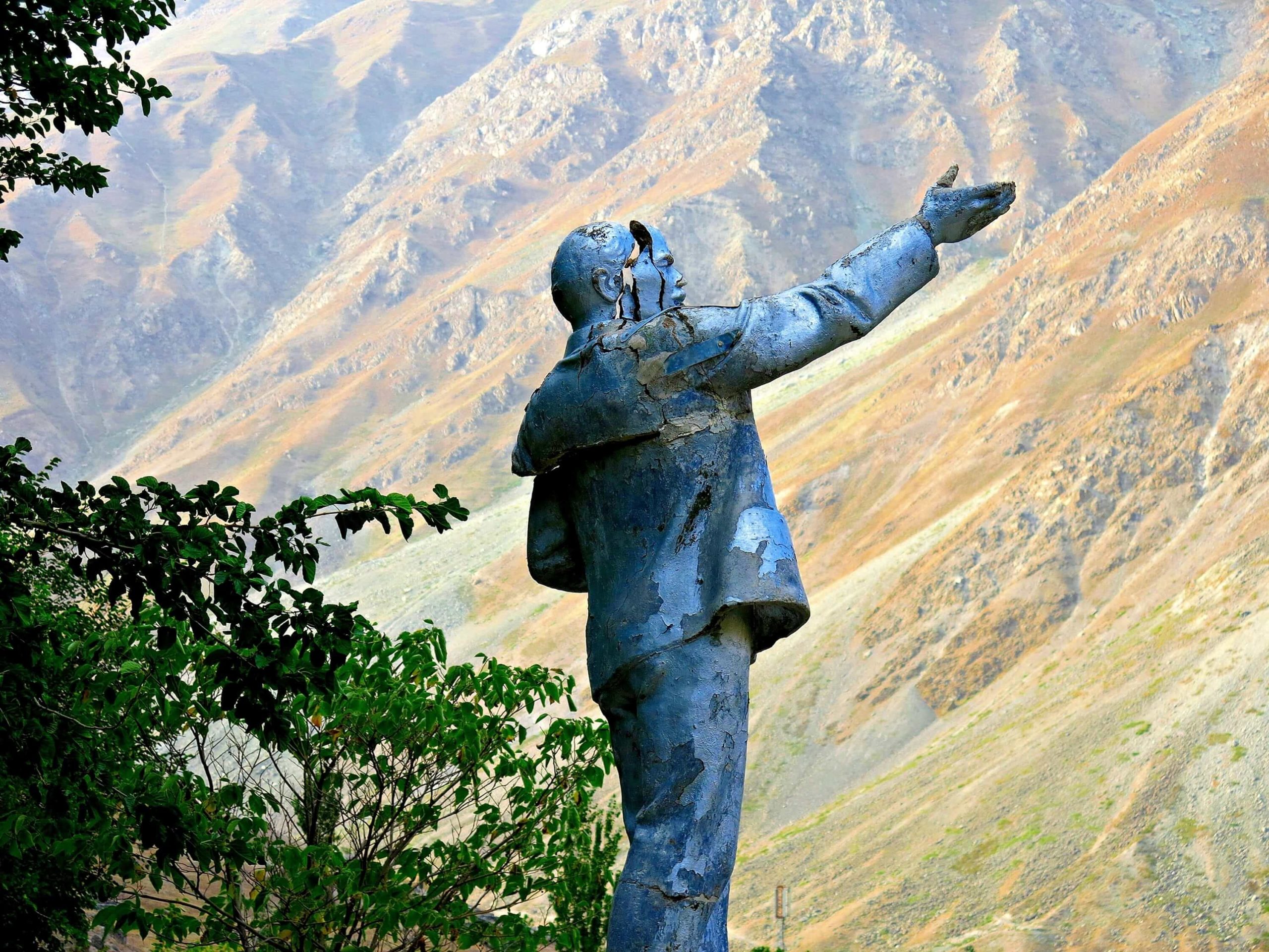 Lénine, Statue, Photo du jour, Tadjikistan, Post Soviétique, Pandj