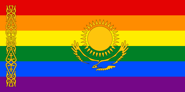 Drapeau LBGT Kazakhstan