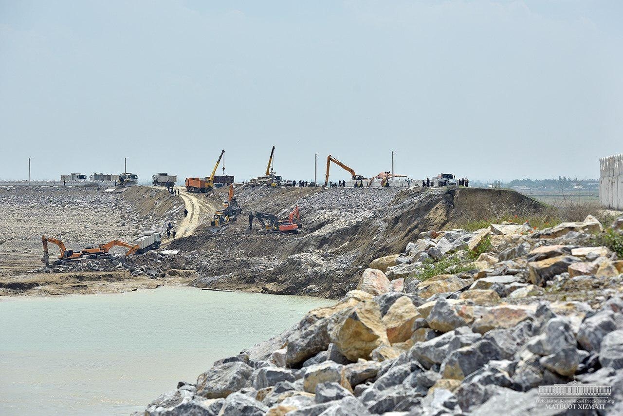 Ouzbékistan Sardoba Barrage Reconstruction