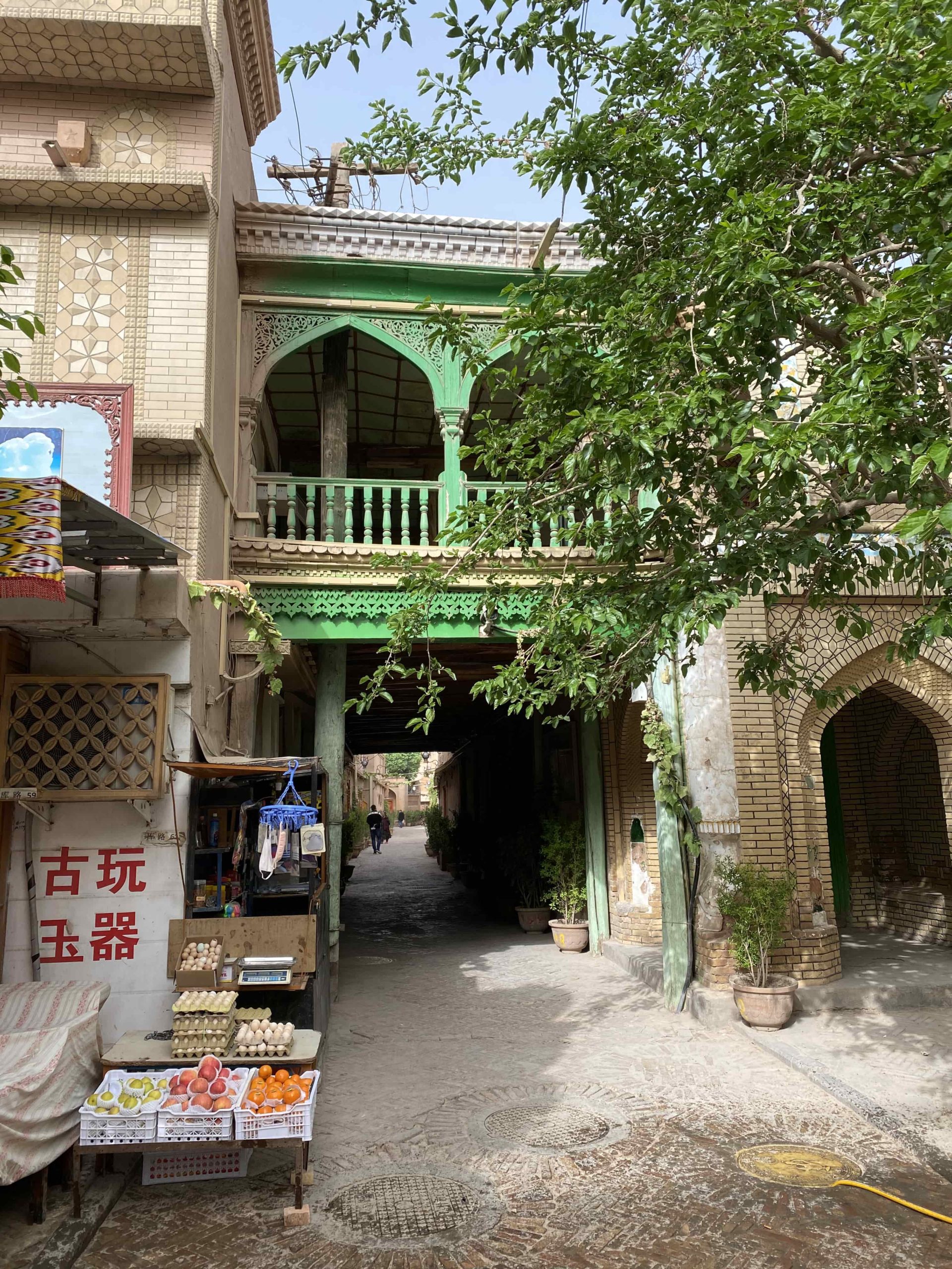 kachgar xinjiang mosquee passage