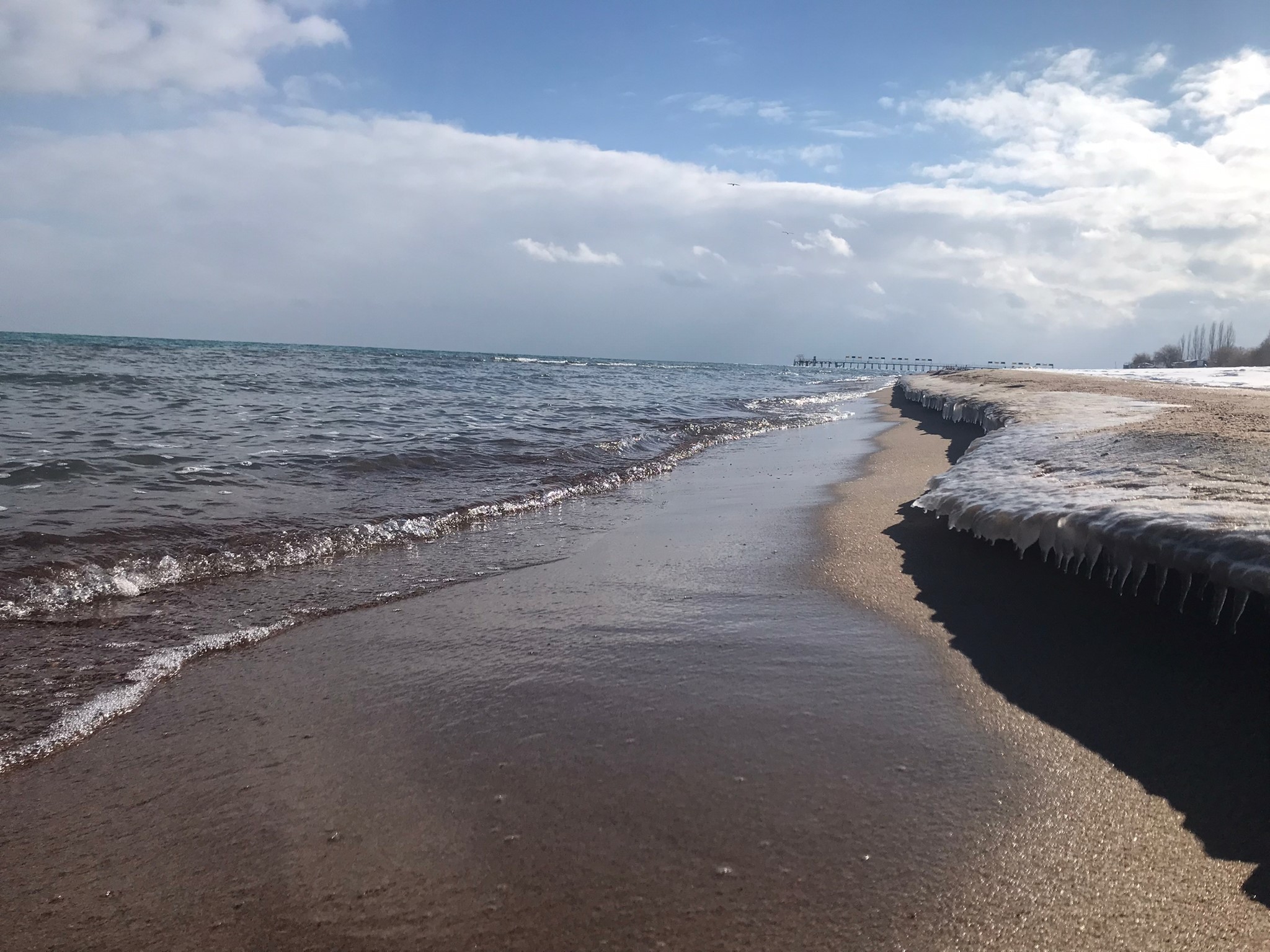 Issyk-Koul Lac Kirghizstan Hiver Froid Gel Tcholpon Ata