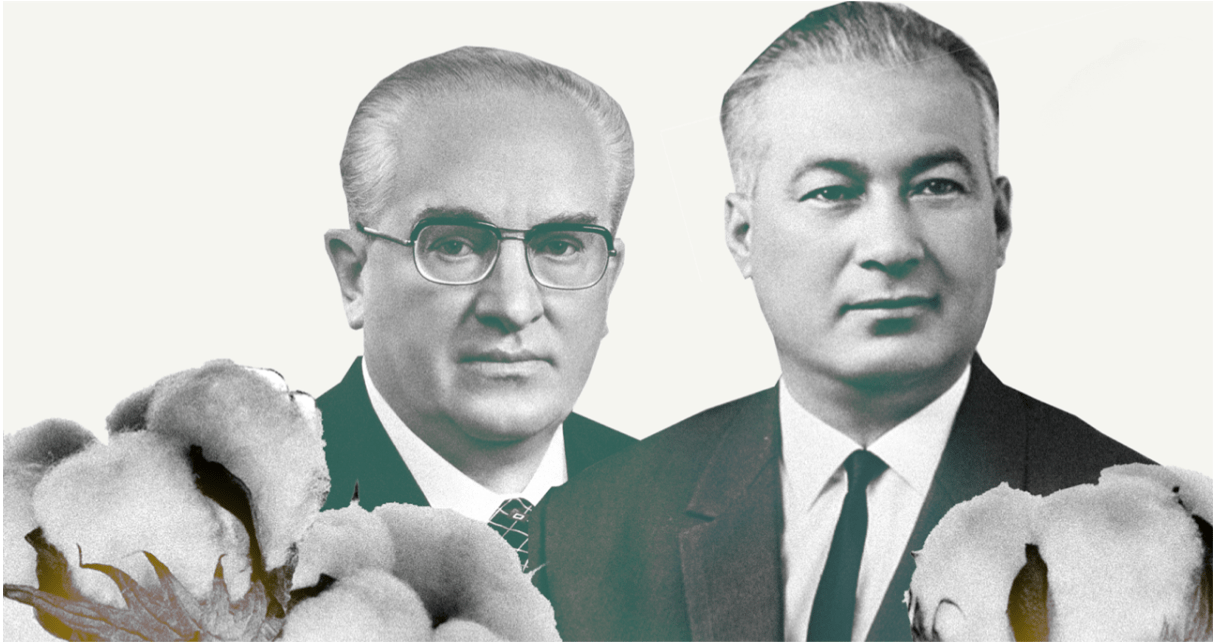 Youri Andropov et Charaf Rachidov