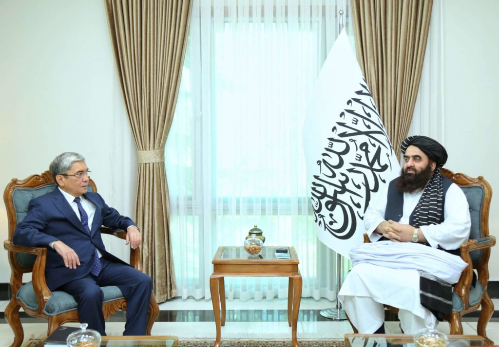 Afghanistan Kazakhstan Relations Amir Khan Muttaqi Alimkhan Yasingaldiyev