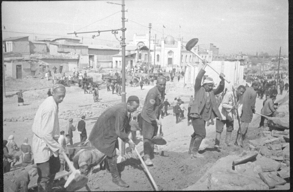 Tadjikistan Traditions Epoque Soviétique Héritage Hommes Travail Hashar