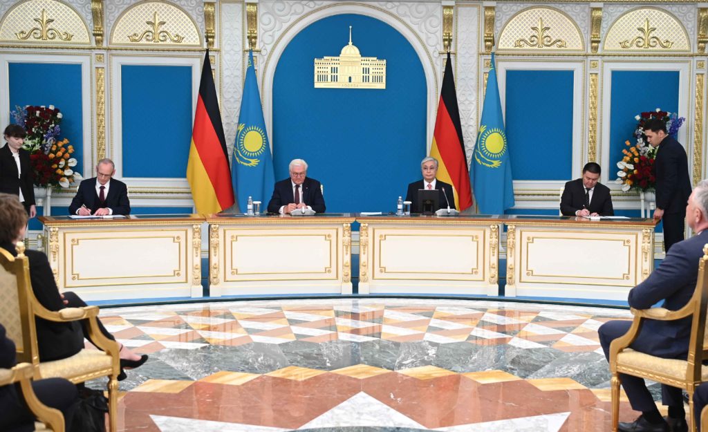 Rencontre entre Steinmeier et Tokaïev en 2023