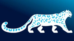 Logo officiel du léopard des neiges, adopté par le Kirghizstan.