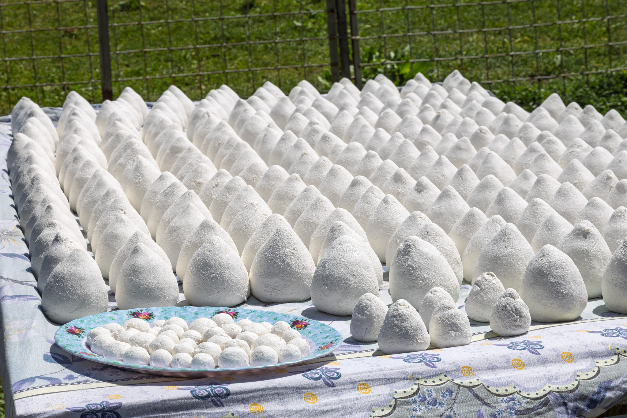 fromage blanc nappe assiette