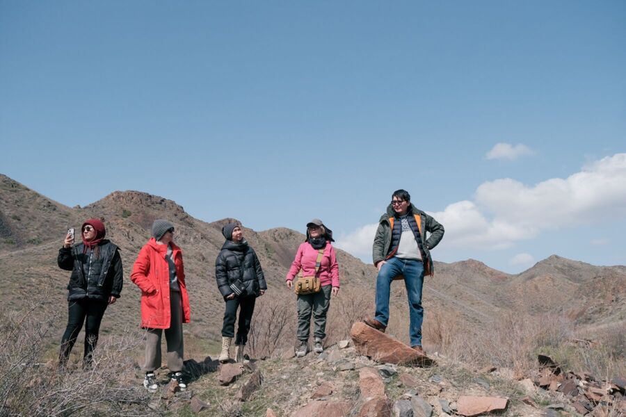 Kazakhstan Pétroglyphes Equipe