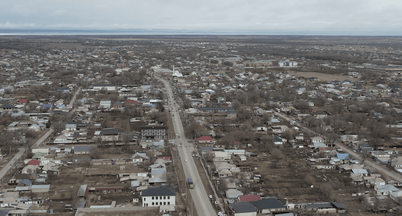 Vue sur la ville d'Alatau, situé près d'Almaty dans le sud du Kazakhstan.