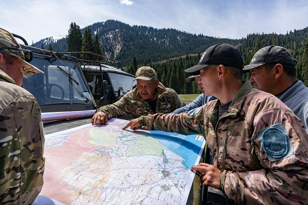 Volontaires gardes forestiers Kirghizstan