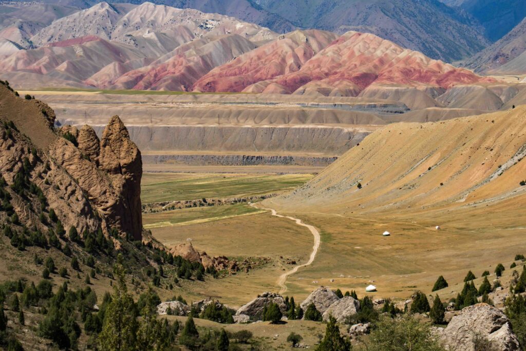 La vallée d'Alaï au Sud du Kirghizstan