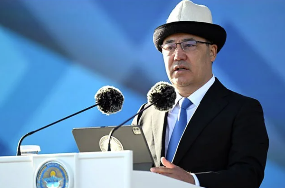 Le président kirghiz Sadyr Japarov. Crédit : UzDaily.uz.